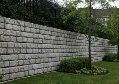 this is a picture of Arlington retaining wall